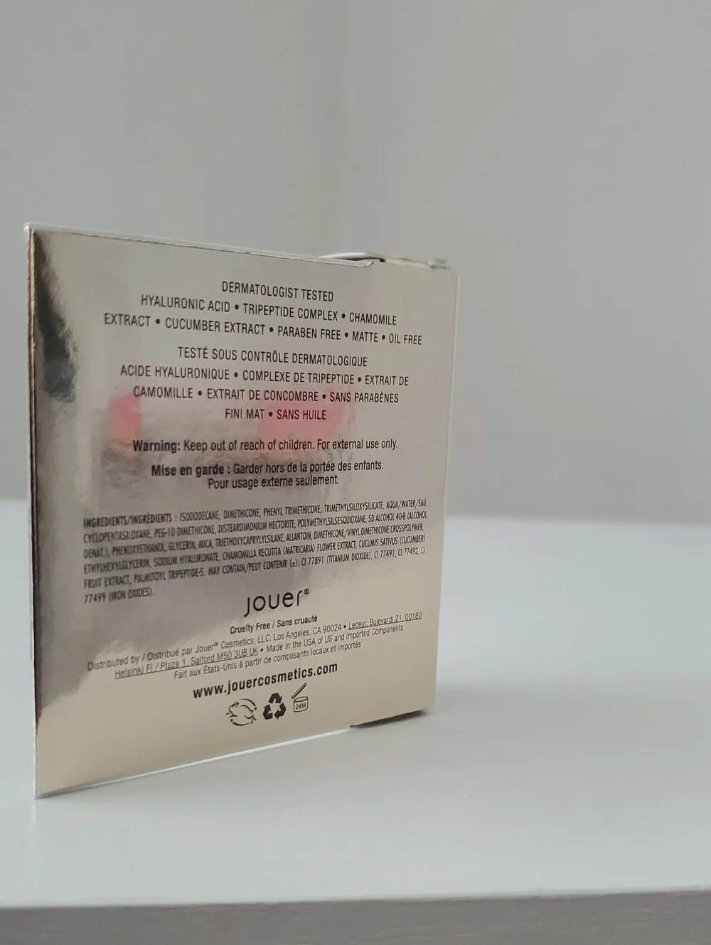 Jouer Essential High Coverage Foundation in Porcelian-travel size